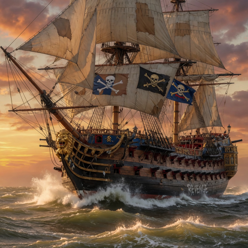 The Lion's Debt, a ship of the line