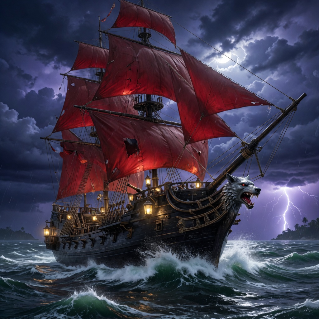 Widow's Wake, a pirate cutter